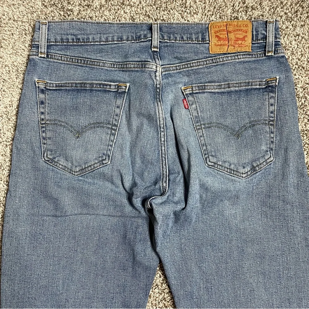 Levi's 505 Regular Fit Straight Leg Stretch Jeans Light Wash Men's 34x34